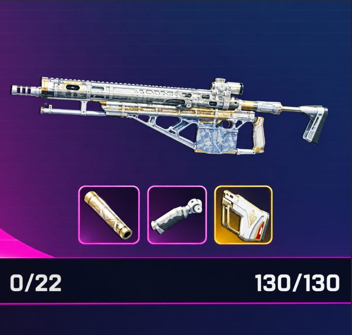 BETTINA IV / Level 4 Kinetic +Silencer 3(all max level attachments) / Max Durability
