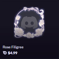 Rose filigree avatar | 4.99$
