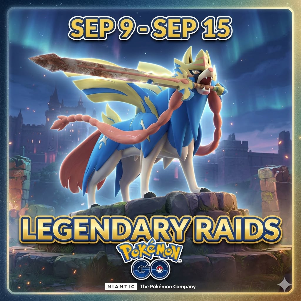 **⚡ 40x Legendary Zacian Raids | No Raid Passes Included | Buy 80 ➝ Get 20 EXTRA | Fast & Safe**
