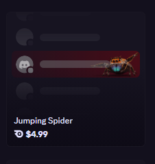 Jumping spider | Nameplate