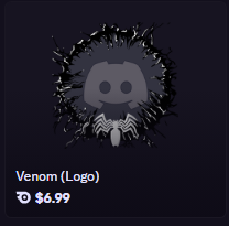 Venom avatar with logo