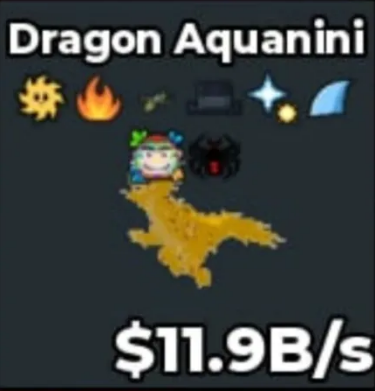 11.9b/s Gold Dragon Aquanini