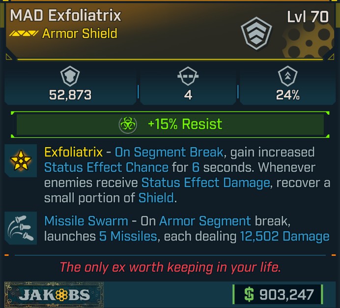 ⭐[META ROLL] L70 EXFOLIATRIX (CORROSIVE) - SEE IMAGE FOR STATS⭐