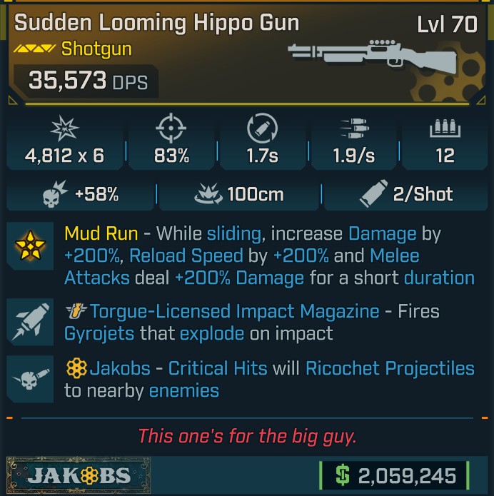 ⭐[GOD ROLL] L70 HIPPO GUN - SEE IMAGE FOR STATS⭐