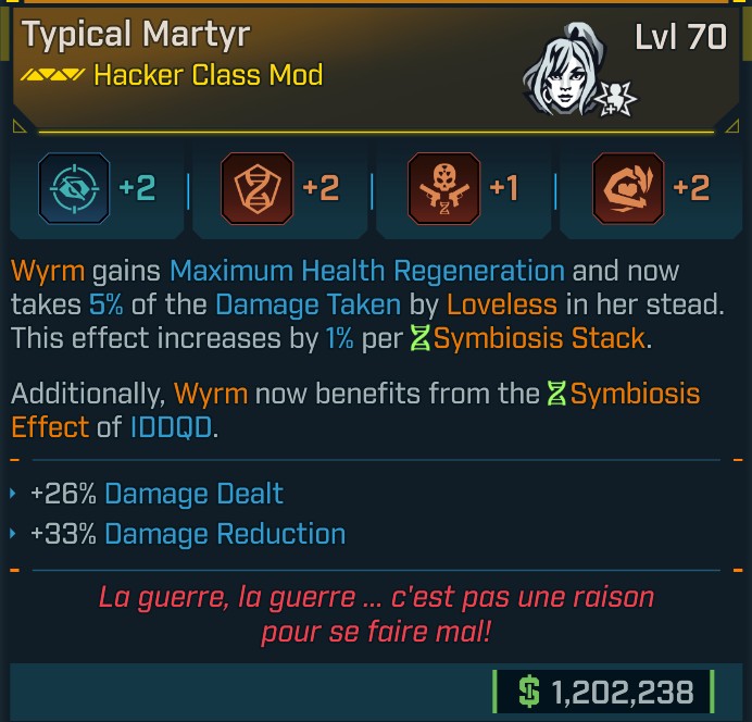 ⭐[META ROLL] L70 MARTYR - SEE IMAGE FOR STATS⭐