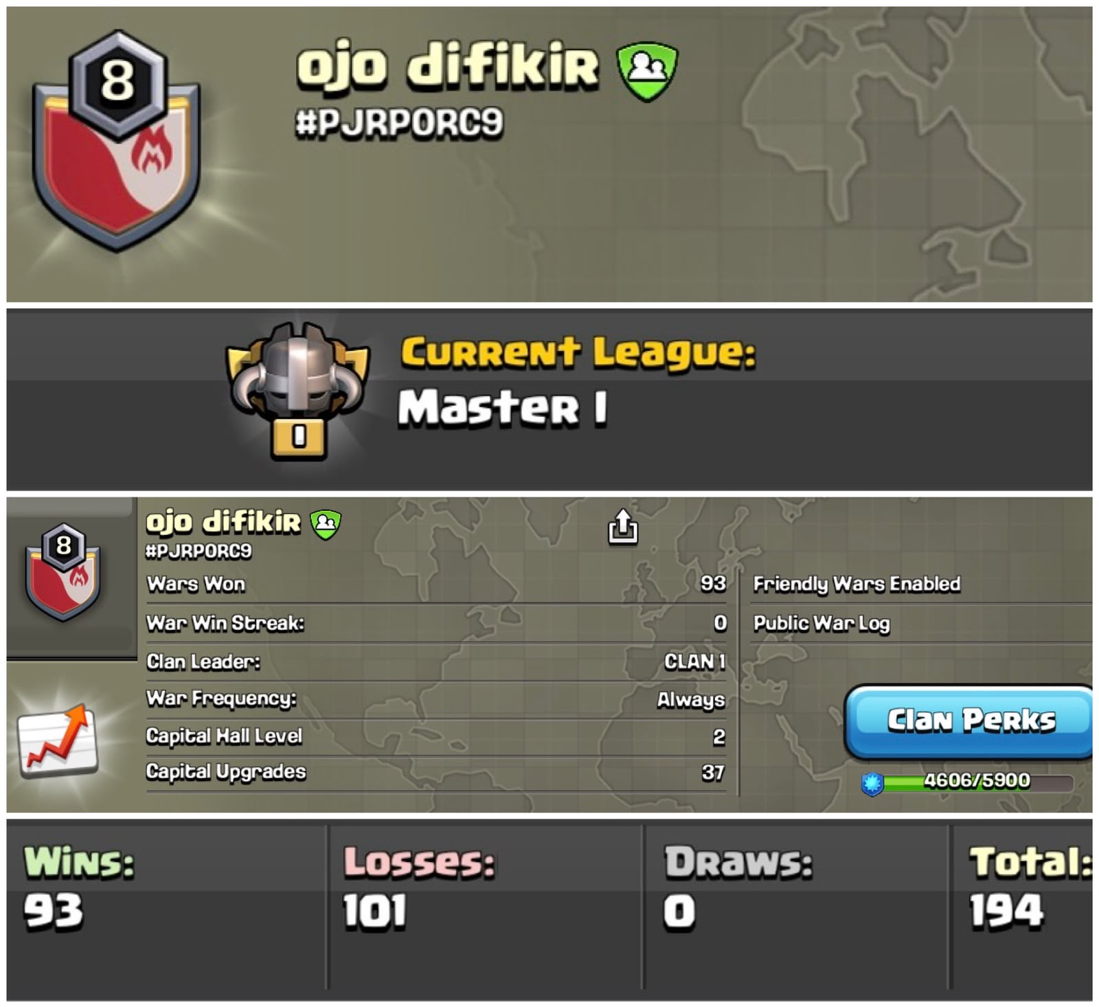 Level 8 clan || master 1 || name - ojo difikir