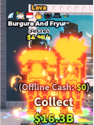 LAVA BURGURO AND FRYURO 4.9B/S (SPIDER + 6 TRAITS) – STEAL A BRAINROT – FAST DELIVERY & TRUSTED #K4XP7M