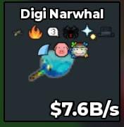 BS9406 Digi Narwhal 7,6b with trait 🐖| CHEAPST PRICE | INSTANT DELIVERY🔥