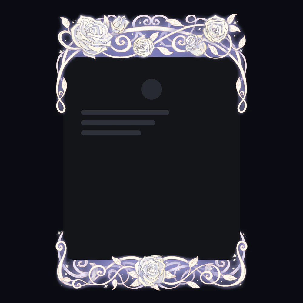 Discord Rose Filigree Profile Frame 🎁 | Gift Link | Instant