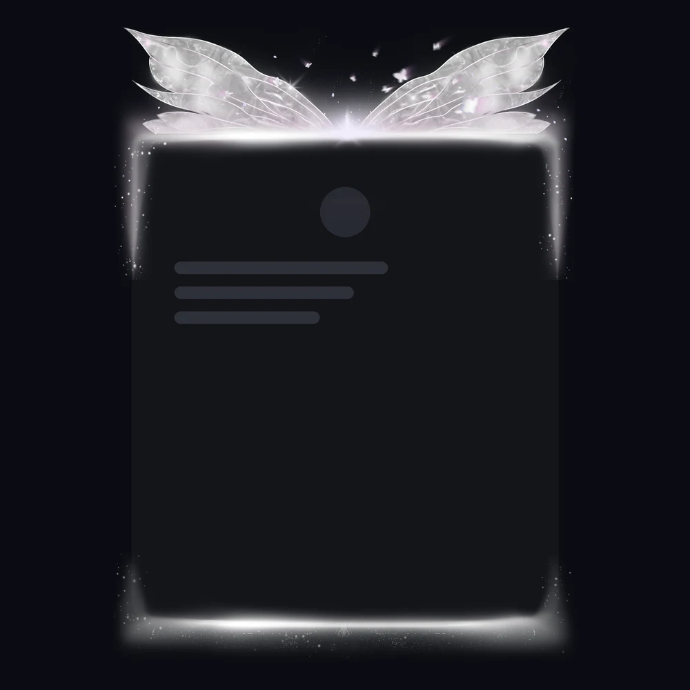 Discord Mariposa (White) Profile Frame 🎁 | Gift Link | Instant