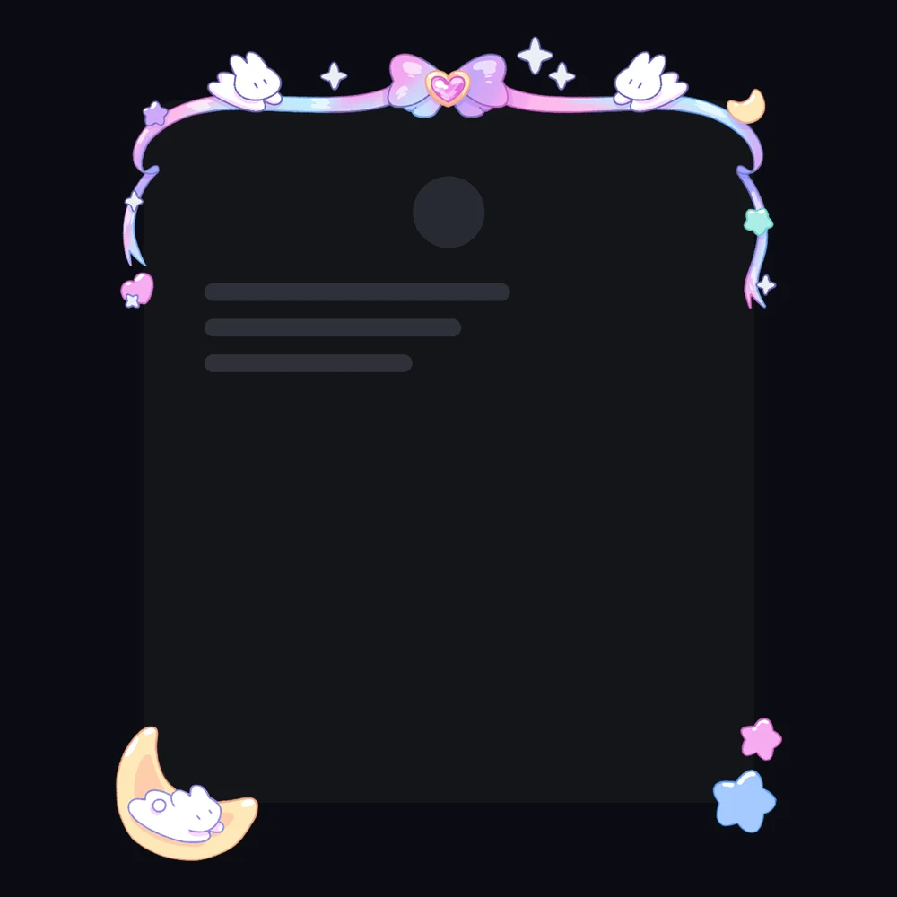 Discord Bunny Bliss Profile Frame 🎁 | Gift Link | Instant
