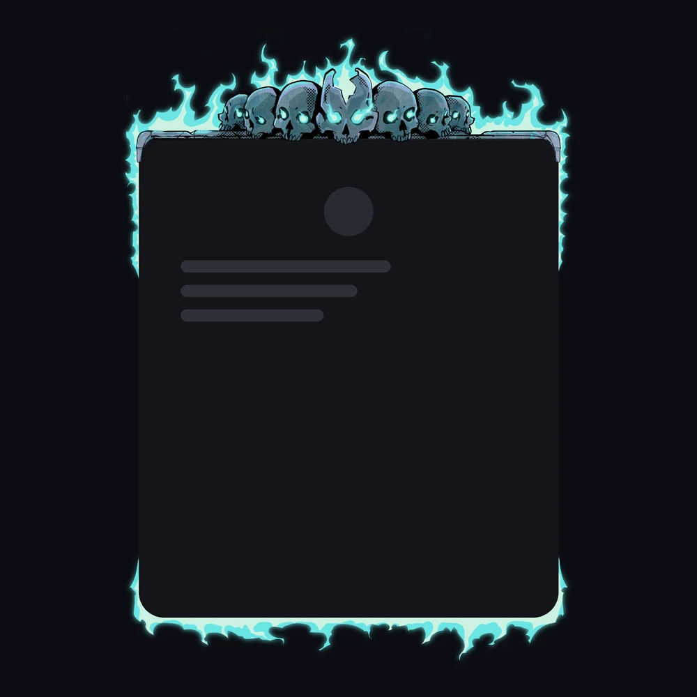 Discord Lord of the Dead (Blue) Profile Frame 🎁 | Gift Link | Instant