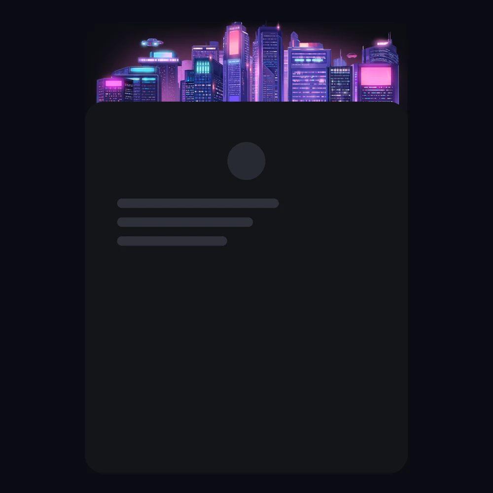 Discord Lofi Skyline Profile Frame 🎁 | Gift Link | Instant