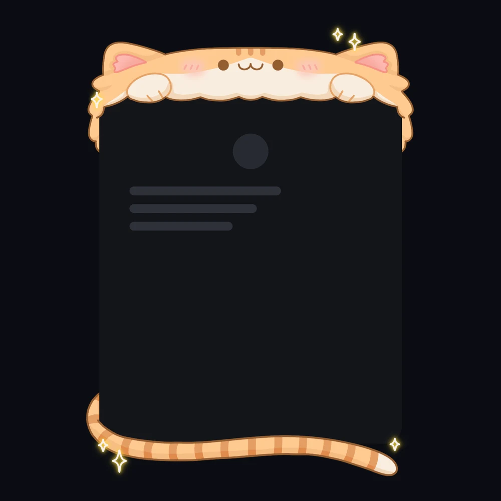 Discord Meow Meow Cat (Orange) Profile Frame 🎁 | Gift Link | Instant