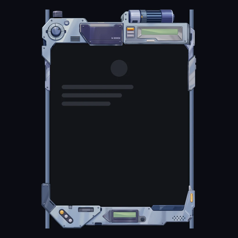 Discord Retro Futurism Profile Frame 🎁 | Gift Link | Instant