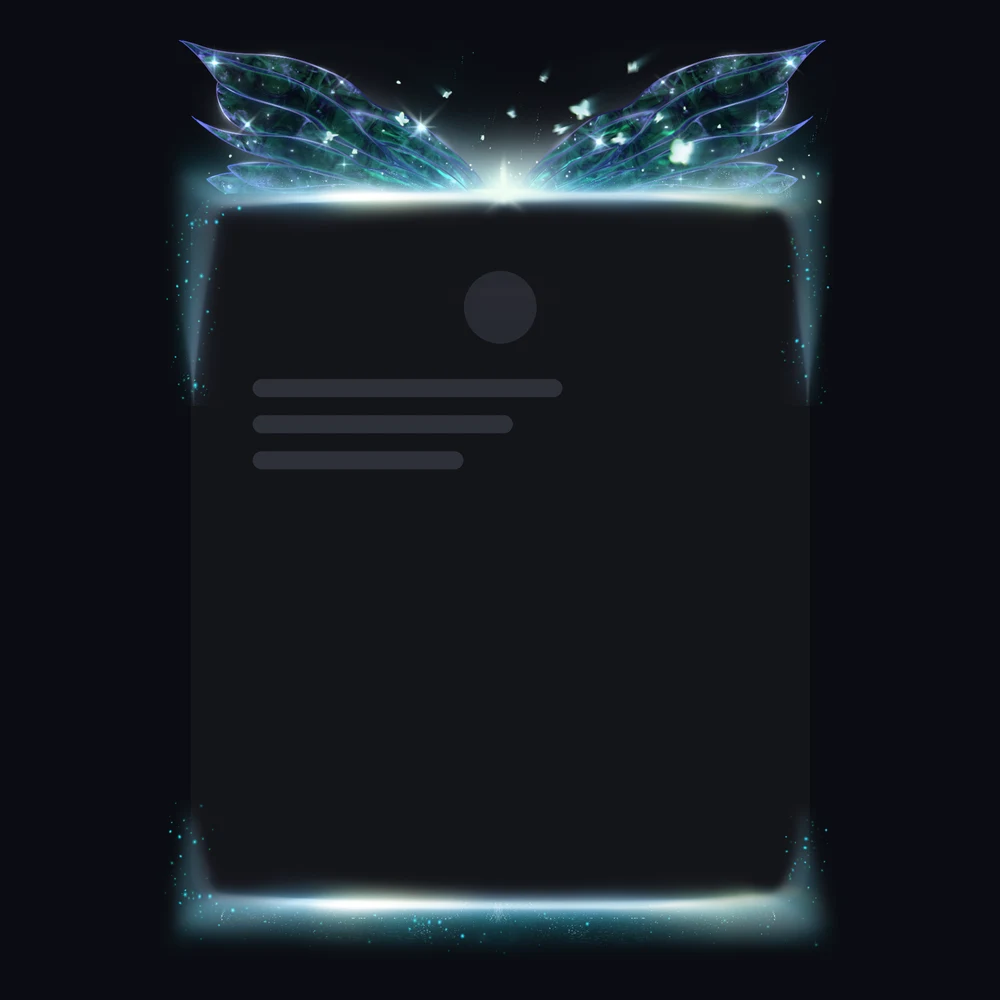 Discord Mariposa (Blue) Profile Frame 🎁 | Gift Link | Instant