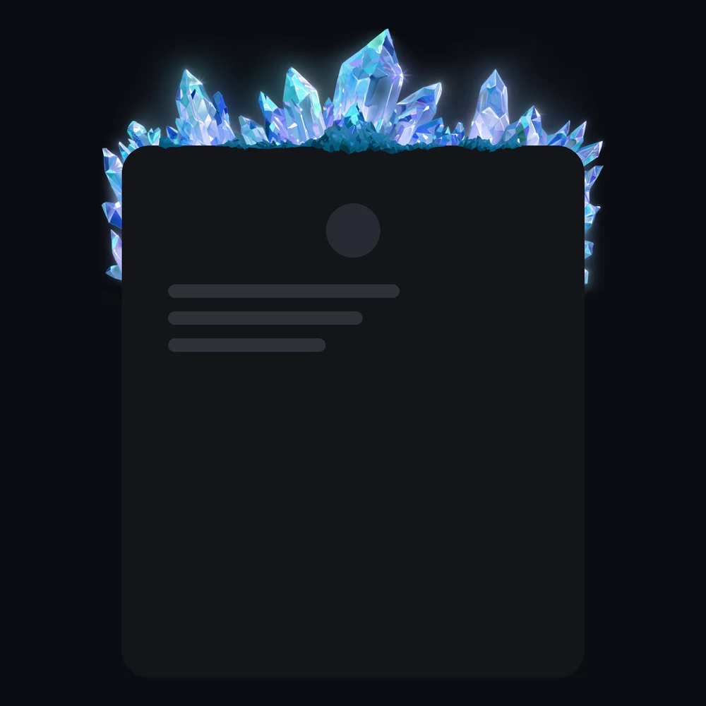 Discord Crystals (Aquamarine) Profile Frame 🎁 | Gift Link | Instant