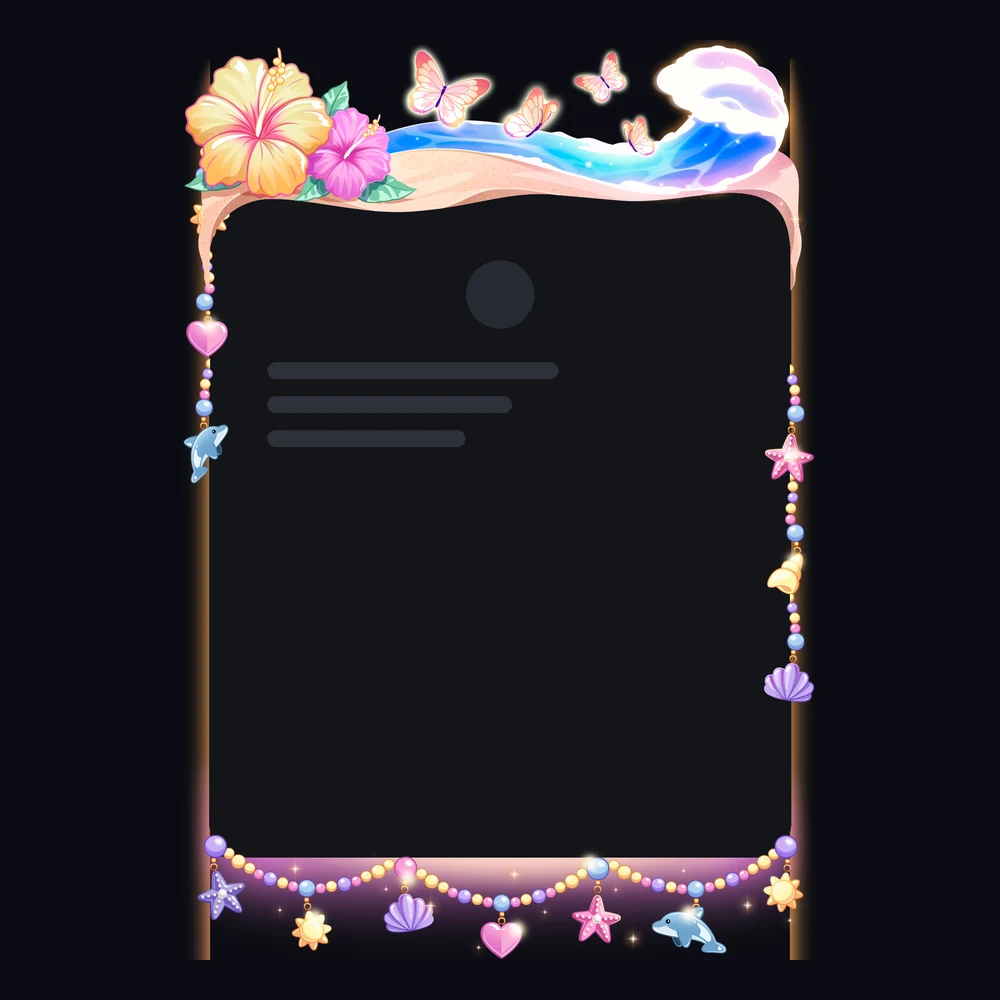Discord Tropical Symphony Profile Frame 🎁 | Gift Link | Instant