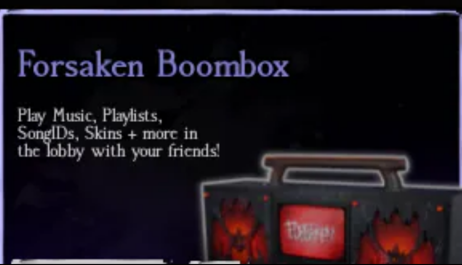 Forsaken Boombox | Forsaken
