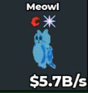 5.7B DIAMOND MEOWL WITH CRAB & CONCERT