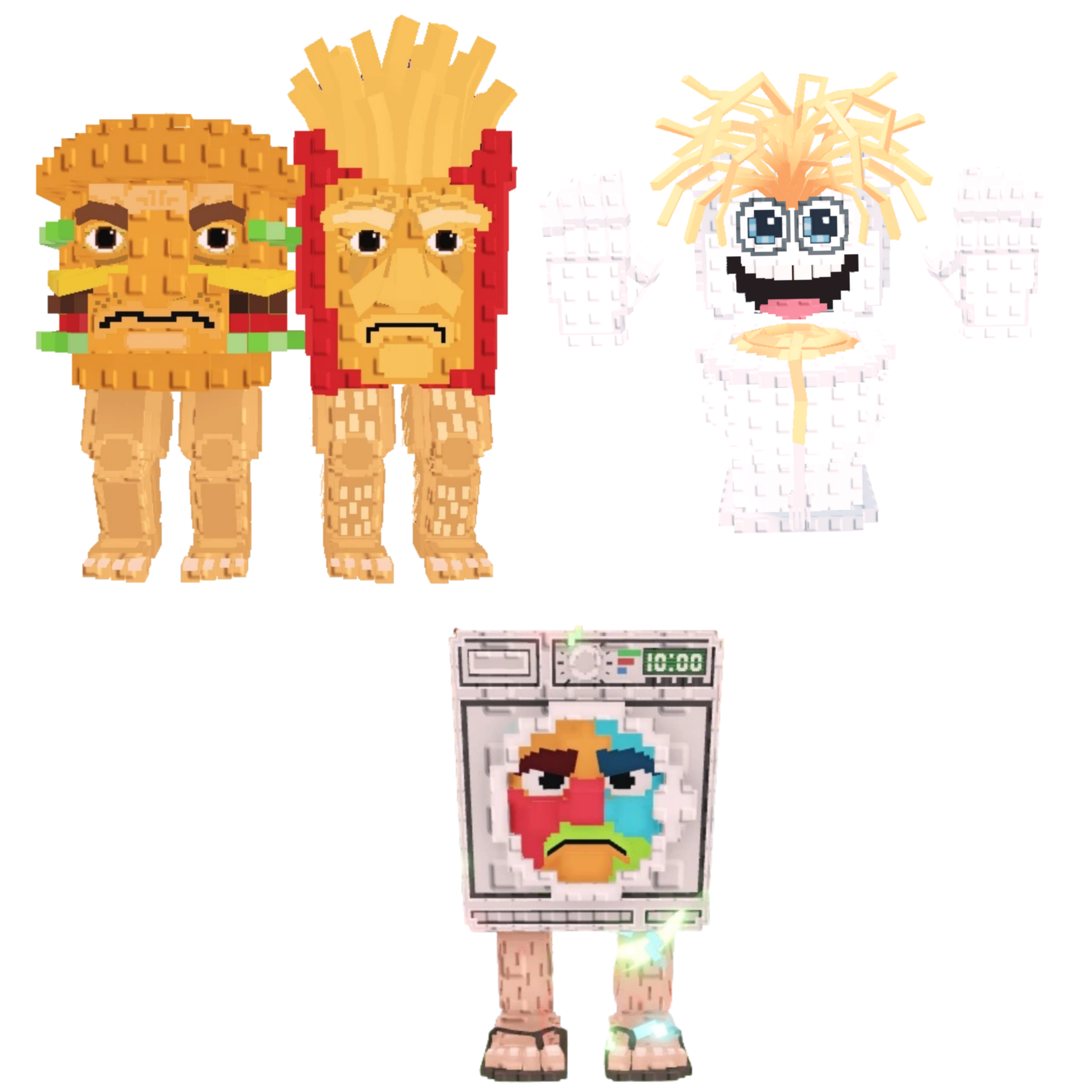 [BUNDLE] - 🦁 1x Burguro And Fryuro 🦁 1x Spaghetti Tualetti 🦁 1x Lavadorito Spinito