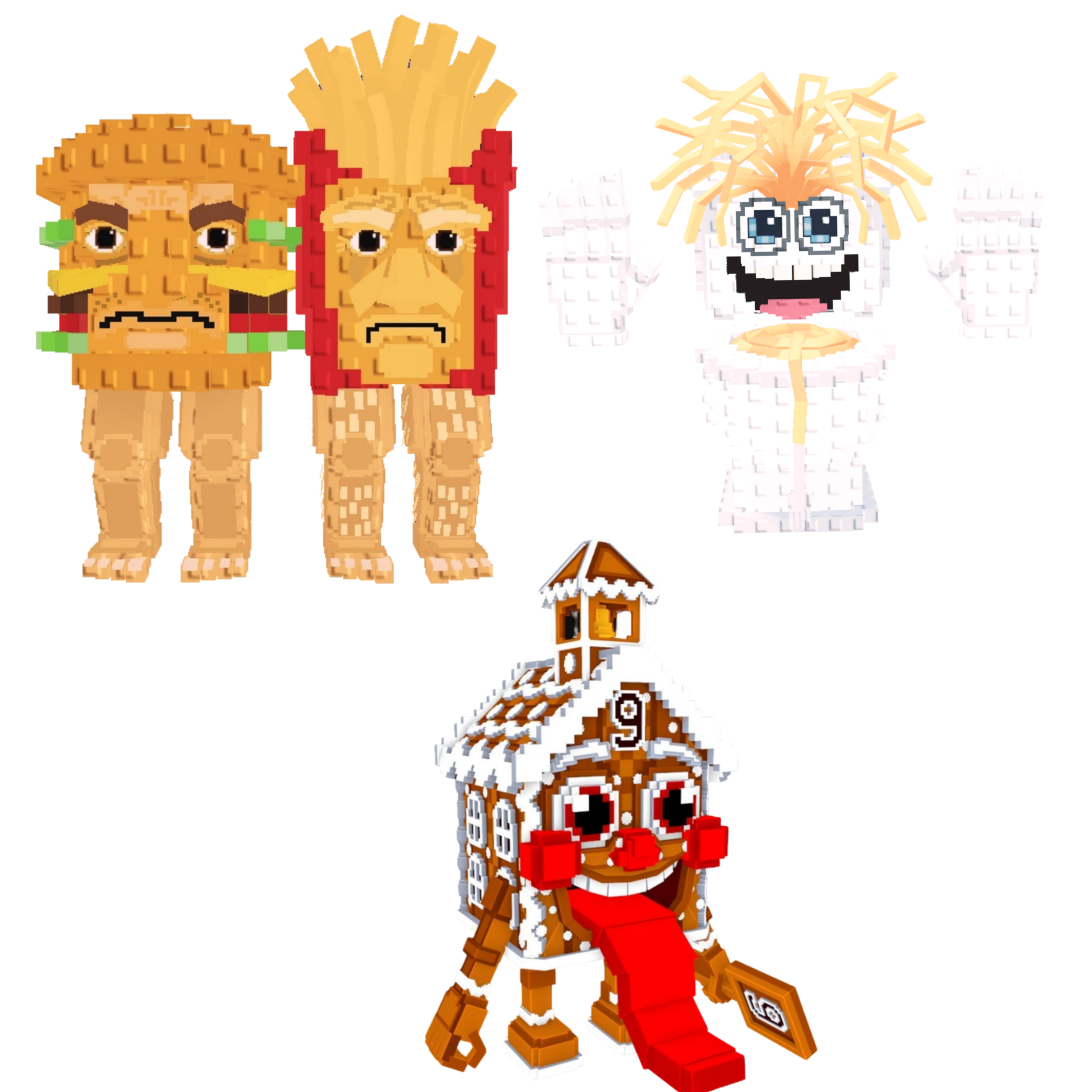 [BUNDLE] - 🐯 1x Burguro And Fryuro 🐯 1x Spaghetti Tualetti 🐯 1x La Ginger Sekolah