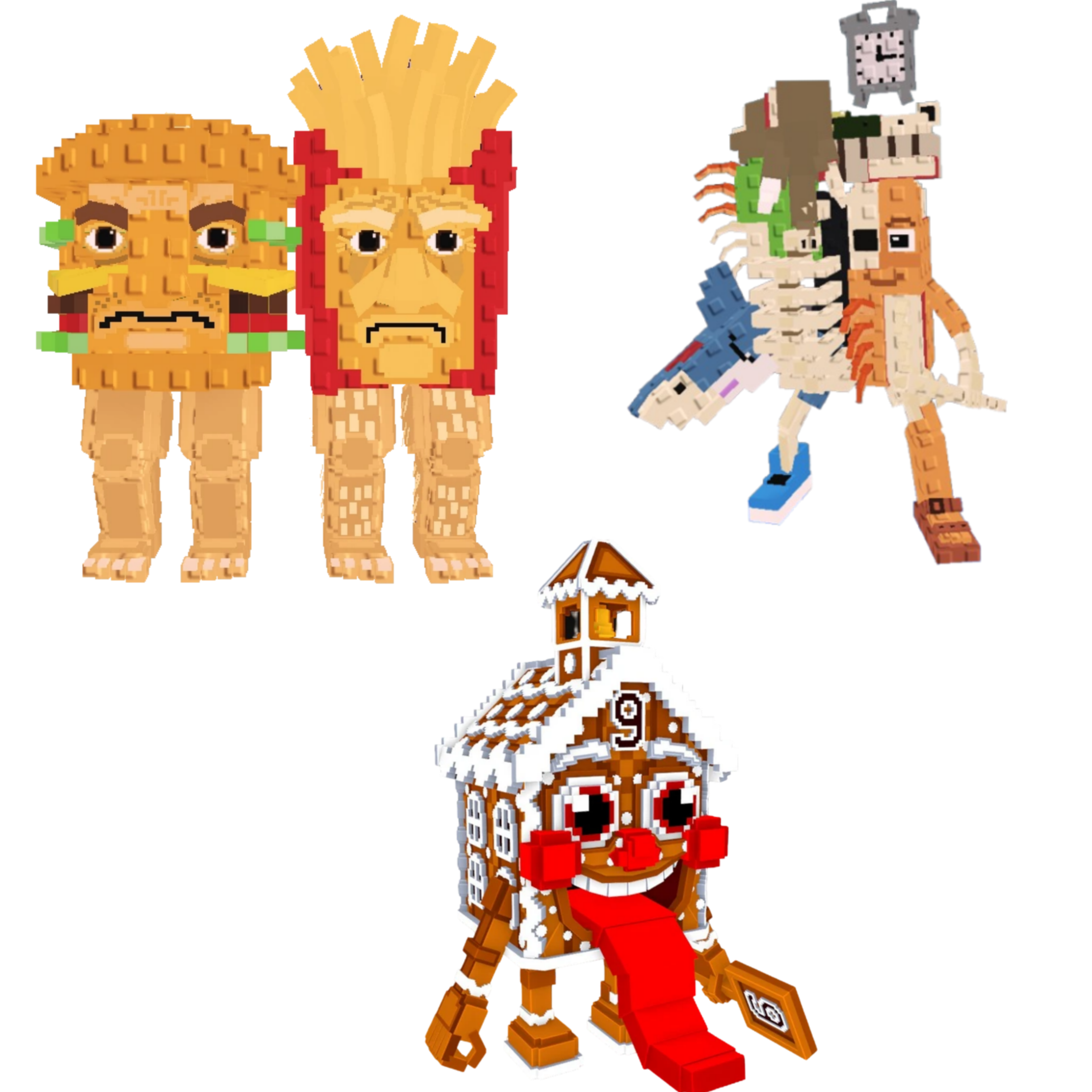 [BUNDLE] - 🐮 1x Burguro And Fryuro 🐮 1x La Extinct Grande 🐮 1x La Ginger Sekolah