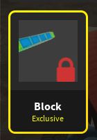BLOCK (KNIFE) - DA HOOD / DH / DAHOOD
