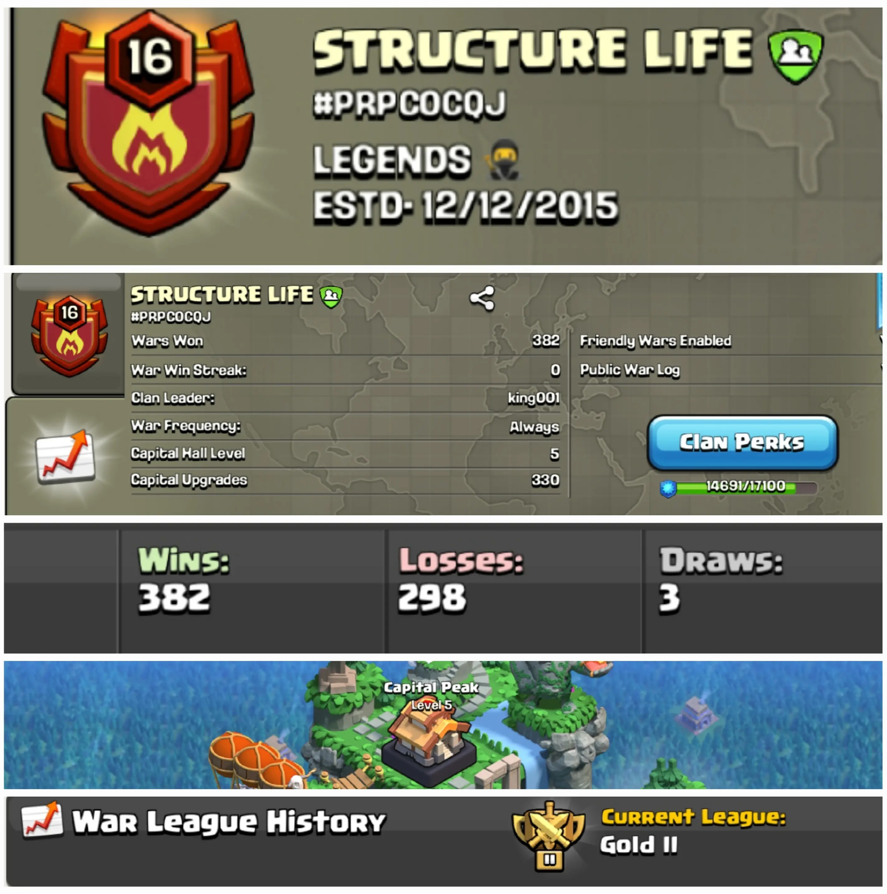 STRUCTURE LIFE !! LEVEL 16.8 !! WIN 382 LOSS 298 !! CAPITAL PEAK 5 !! ALMOST LEVEL 17 !! AFFORDABLE !! FAST DELIVERY
