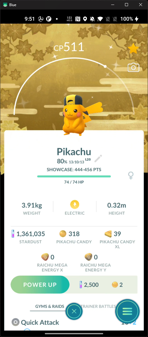 Shiny Pikachu Ethan's Hat Gold Background Kalos Go Tour 2026