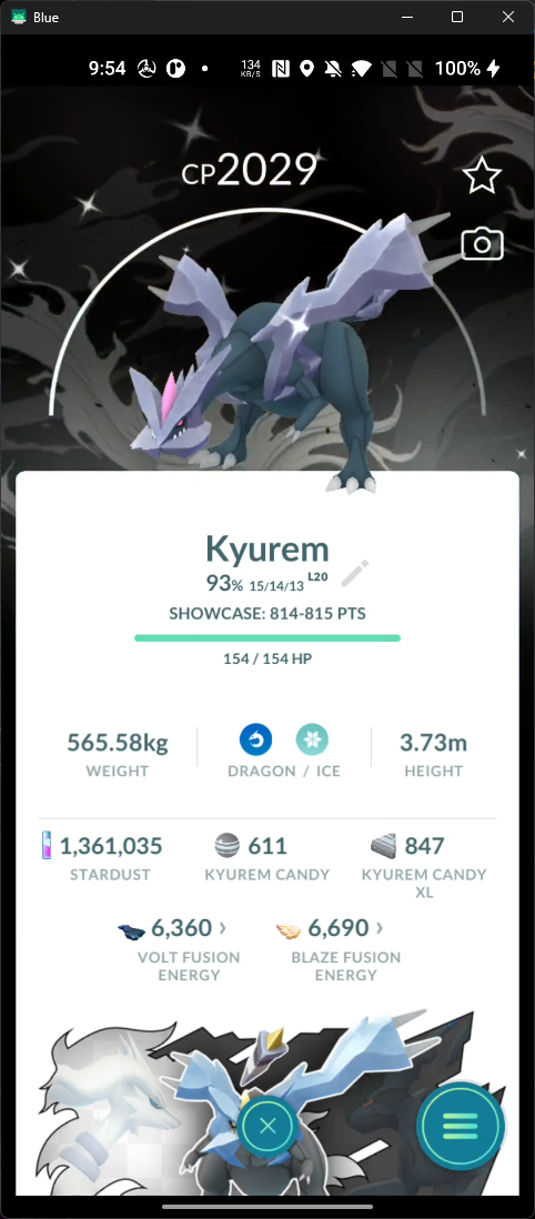 Shiny Kyurem Black Special Background