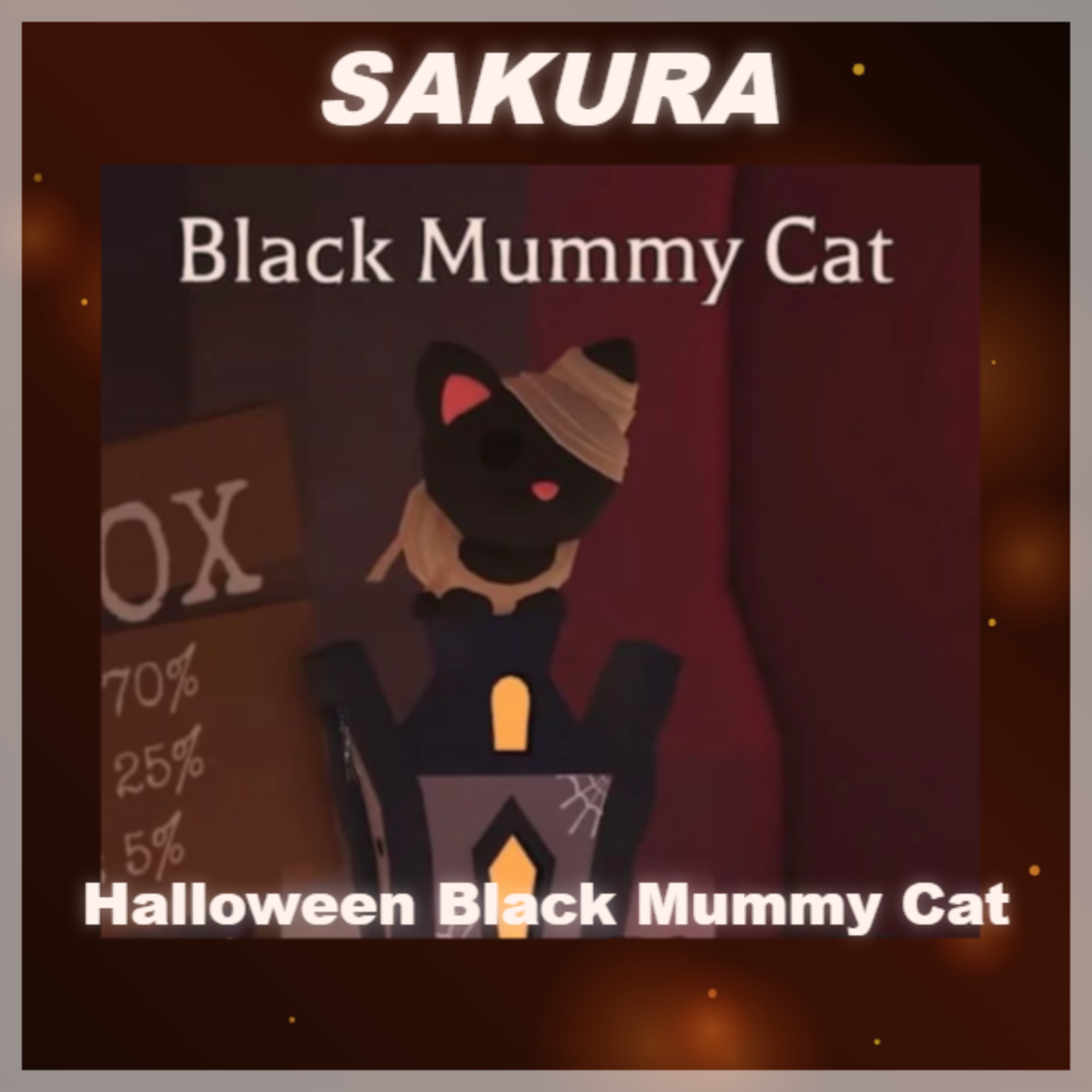 ⭐ Halloween Black Mummy Cat ⭐