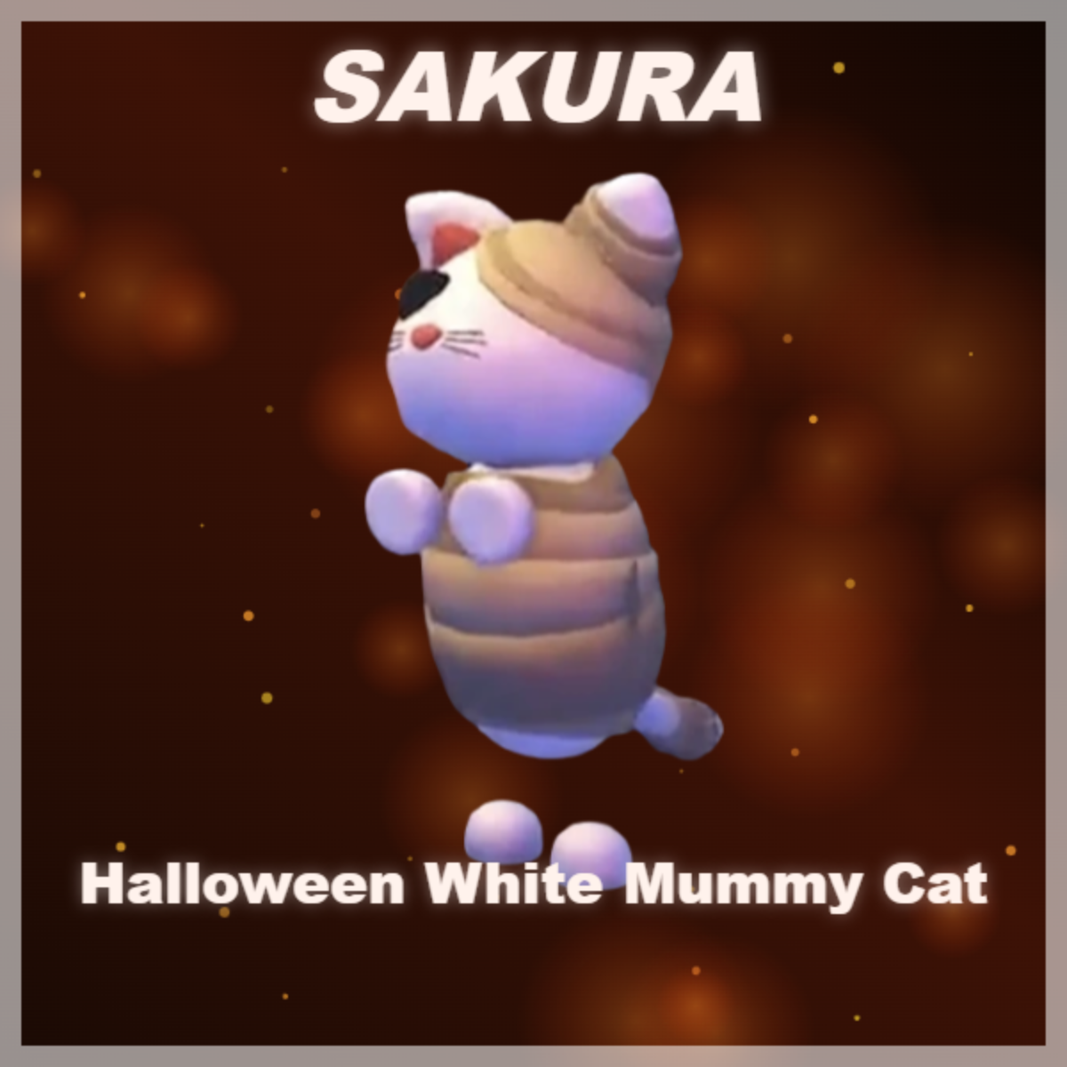 ⭐ Halloween White Mummy Cat ⭐