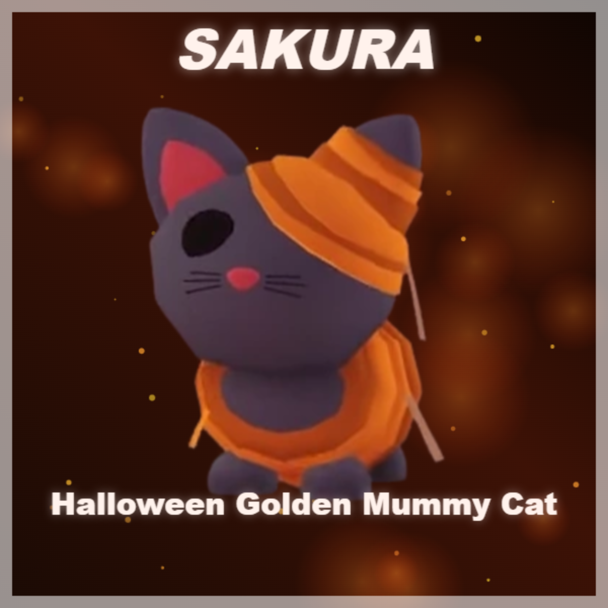 ⭐ Halloween Golden Mummy Cat ⭐
