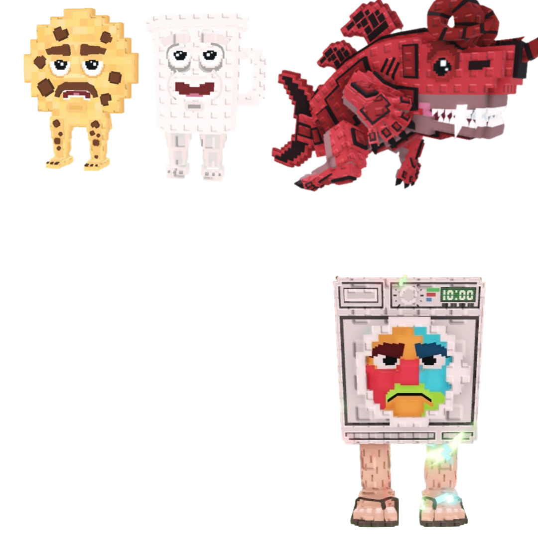 [BUNDLE] - 🍰 1x Cooki and Milki 🍰 1x Lavadorito Spinito 🍰 1x Eviledon