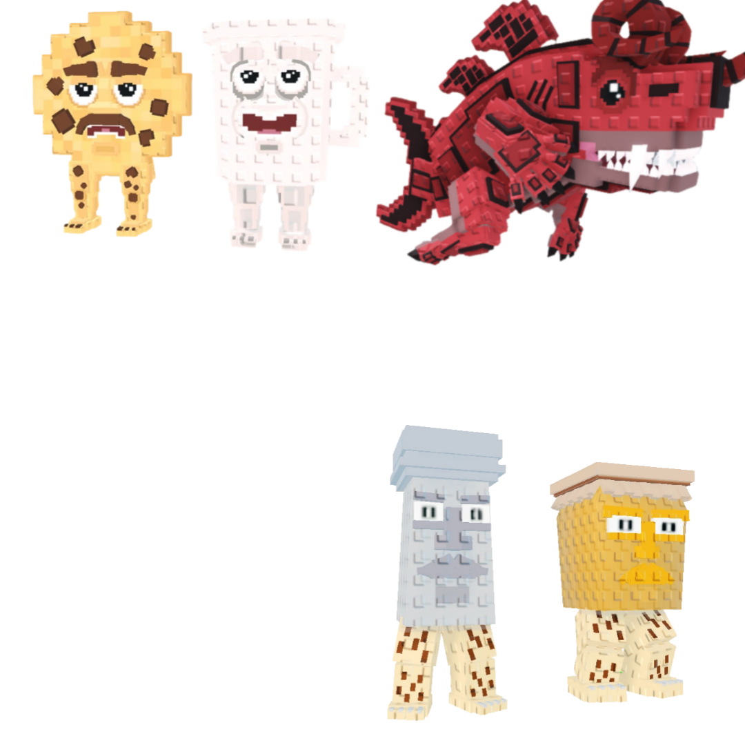 [BUNDLE] - 🍫 1x Cooki and Milki 🍫 1x Garama and Madundung 🍫 1x Eviledon