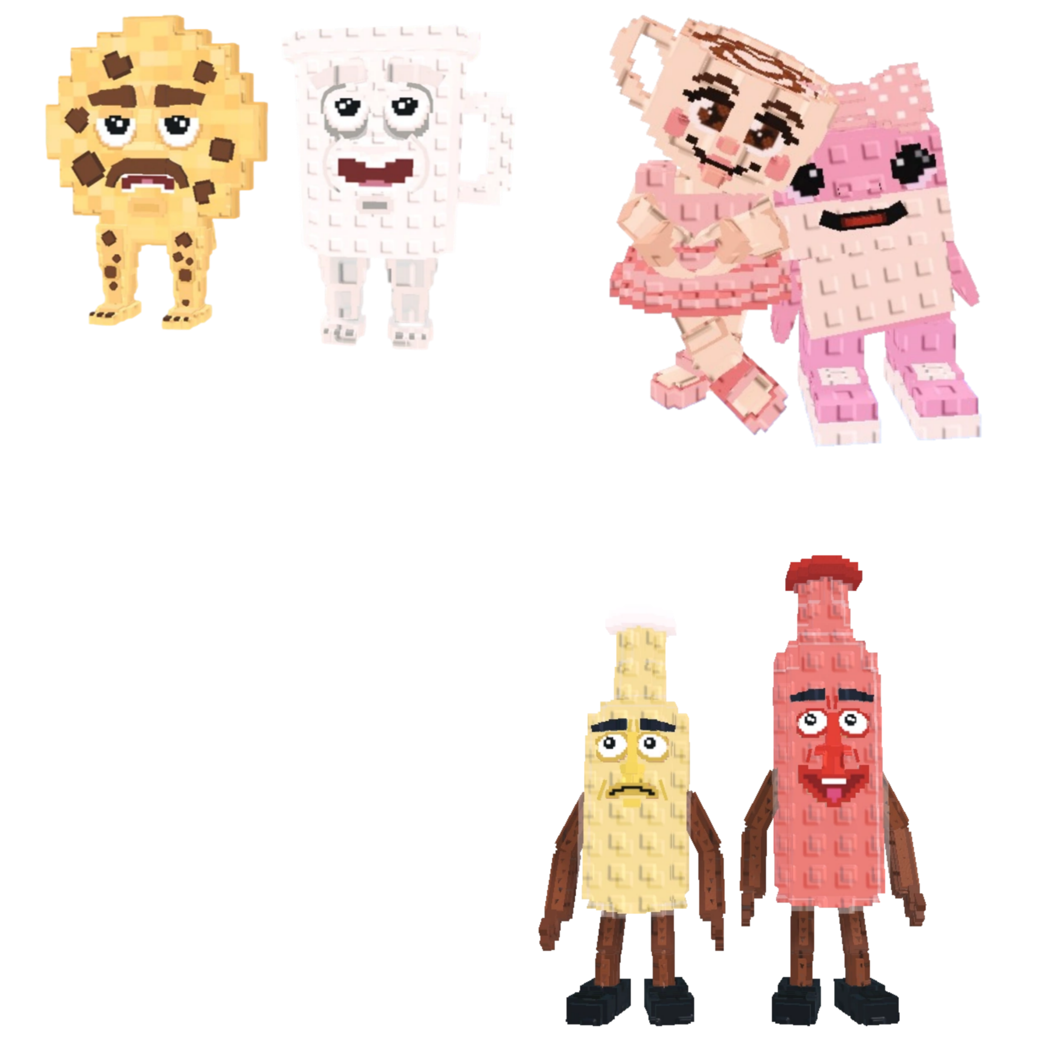 [BUNDLE] - 🥤 1x Cooki and Milki 🥤 1x Ketchuru and Musturu 🥤 1x Las Sis