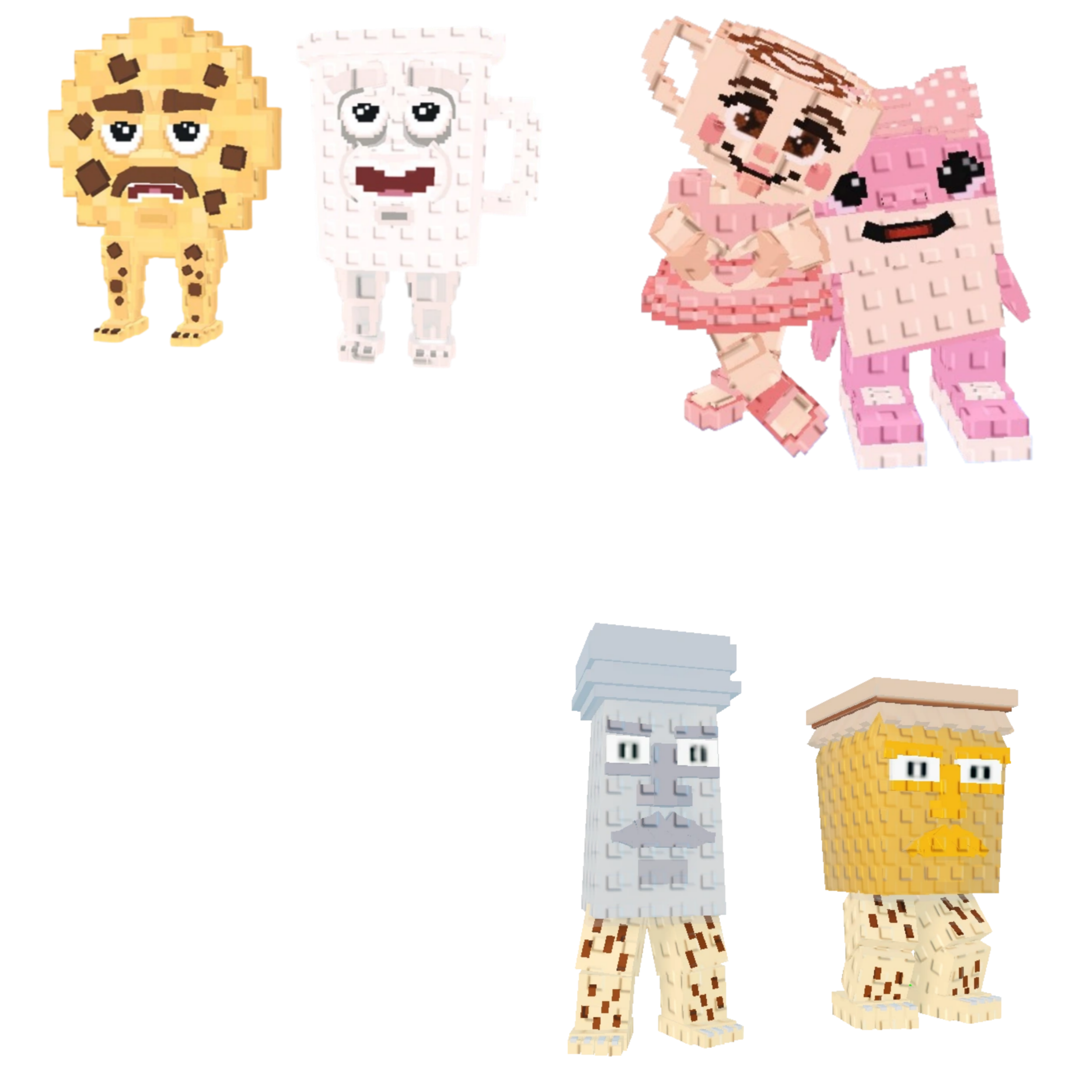 [BUNDLE] - 🧊 1x Cooki and Milki 🧊 1x Garama and Madundung 🧊 1x Las Sis