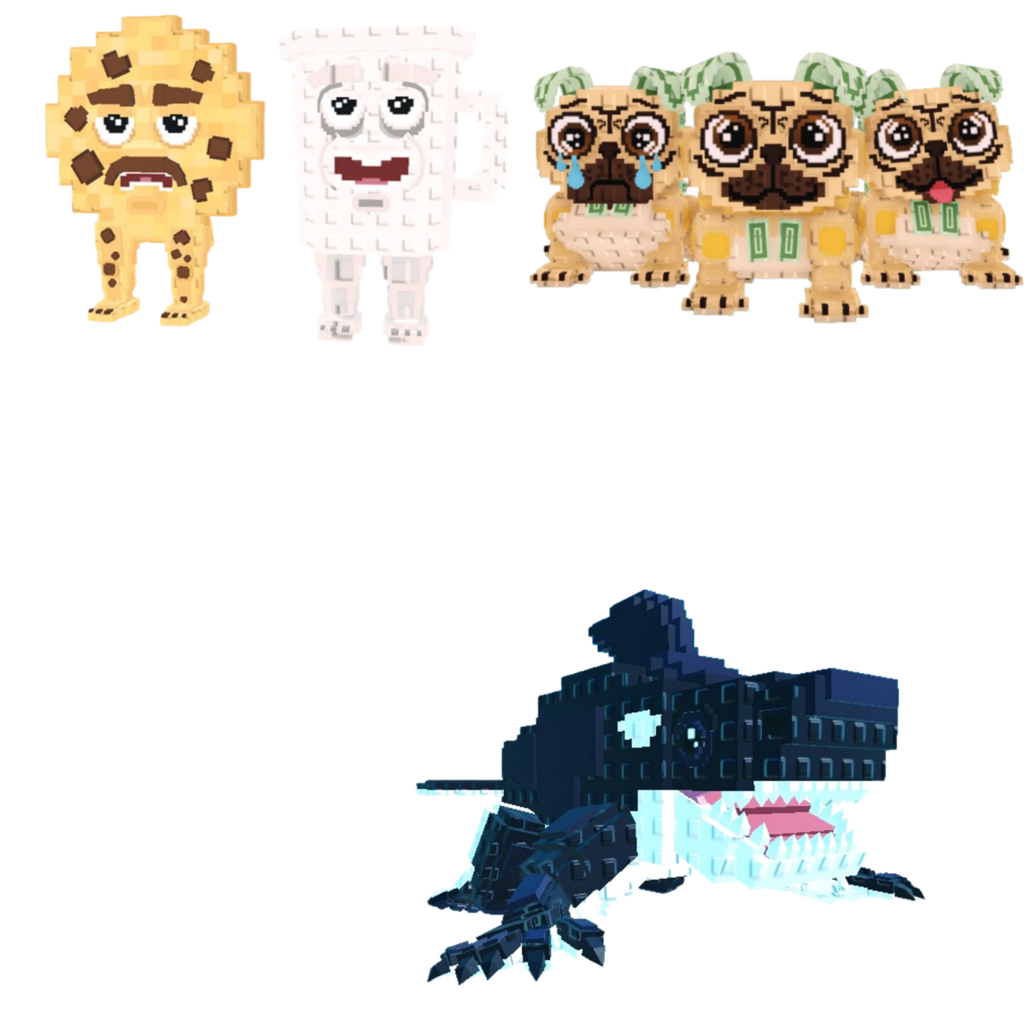 [BUNDLE] - 🎄 1x Cooki and Milki 🎄 1x Orcaledon 🎄 1x Los Puggies