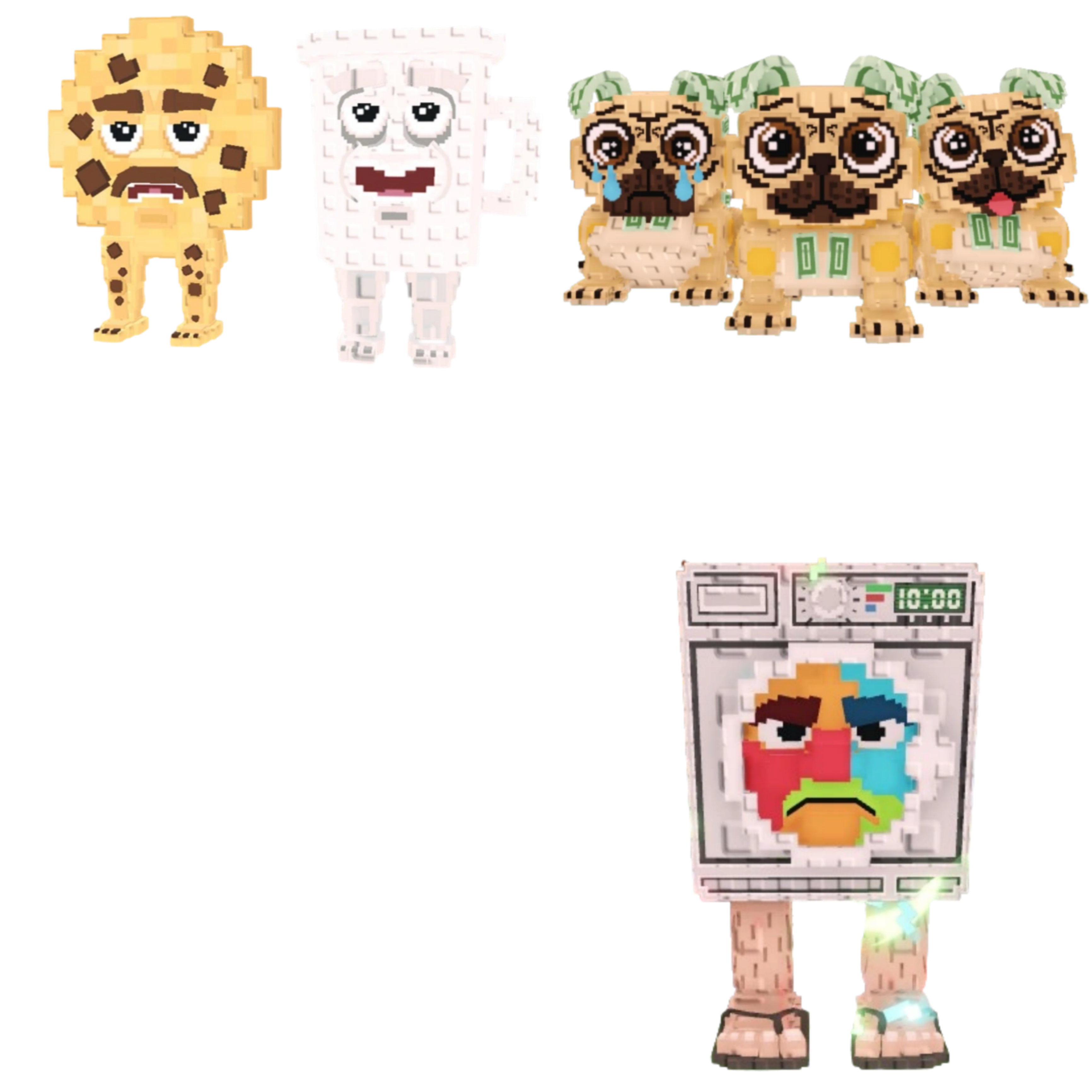[BUNDLE] - 🎇 1x Cooki and Milki 🎇 1x Lavadorito Spinito 🎇 1x Los Puggies
