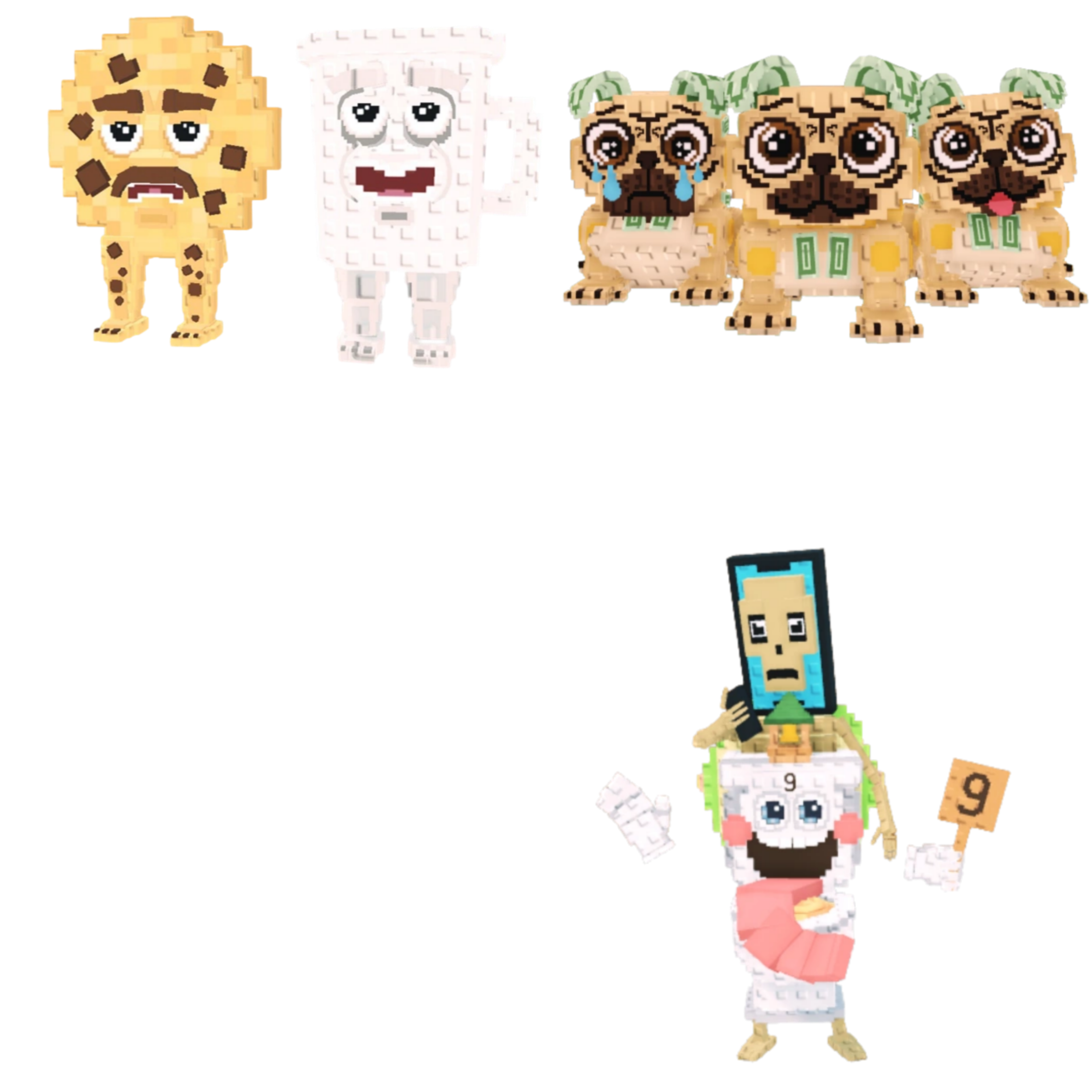 [BUNDLE] - 🎈 1x Cooki and Milki 🎈 1x La Secret Combinasion 🎈 1x Los Puggies