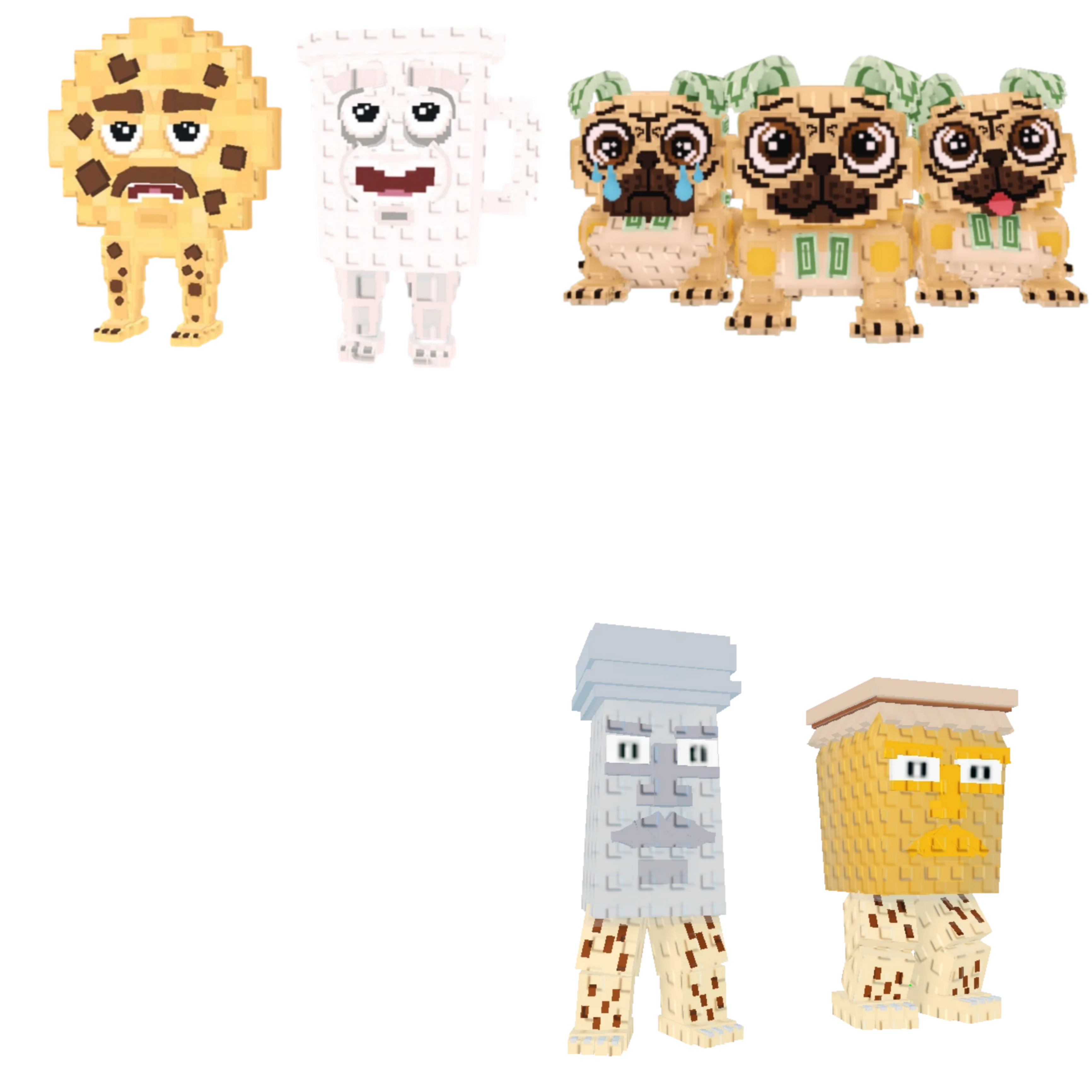 [BUNDLE] - 🎉 1x Cooki and Milki 🎉 1x Garama and Madundung 🎉 1x Los Puggies