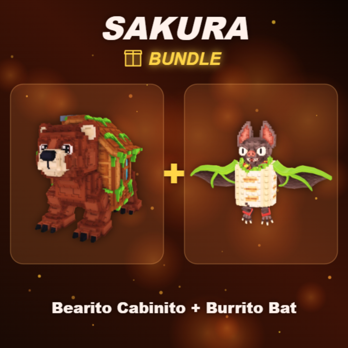 📦 BUNDLE ⭐ Bearito Cabinito + Burrito Bat ⭐