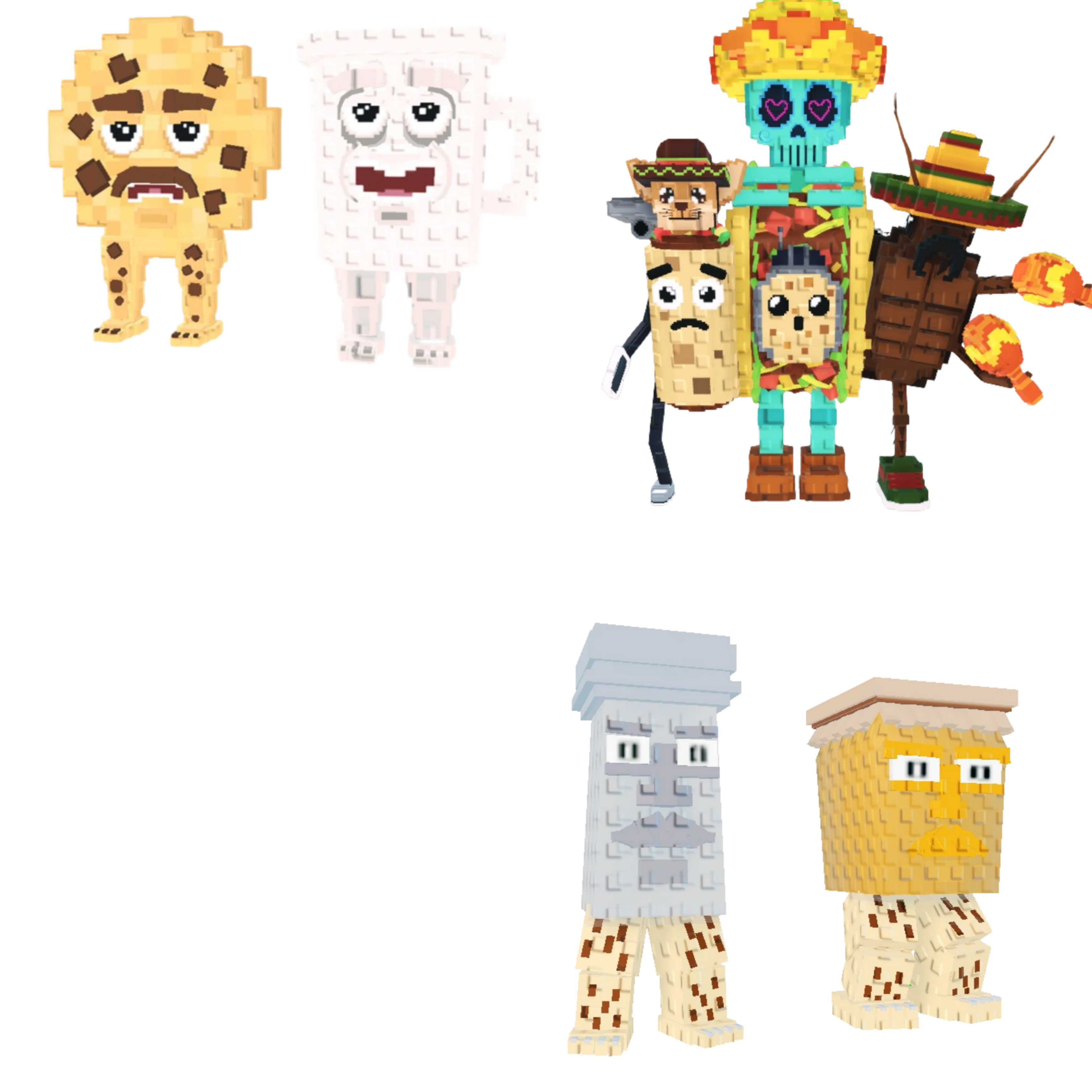 [BUNDLE] - 🧩 1x Cooki and Milki 🧩 1x Garama and Madundung 🧩 1x La Taco Combinasion