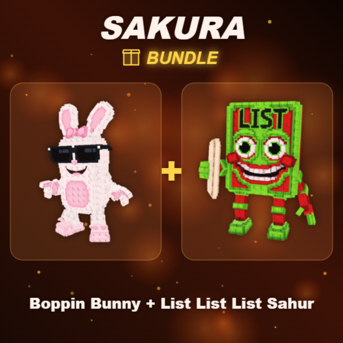 📦 BUNDLE ⭐ Boppin Bunny + List List List Sahur ⭐