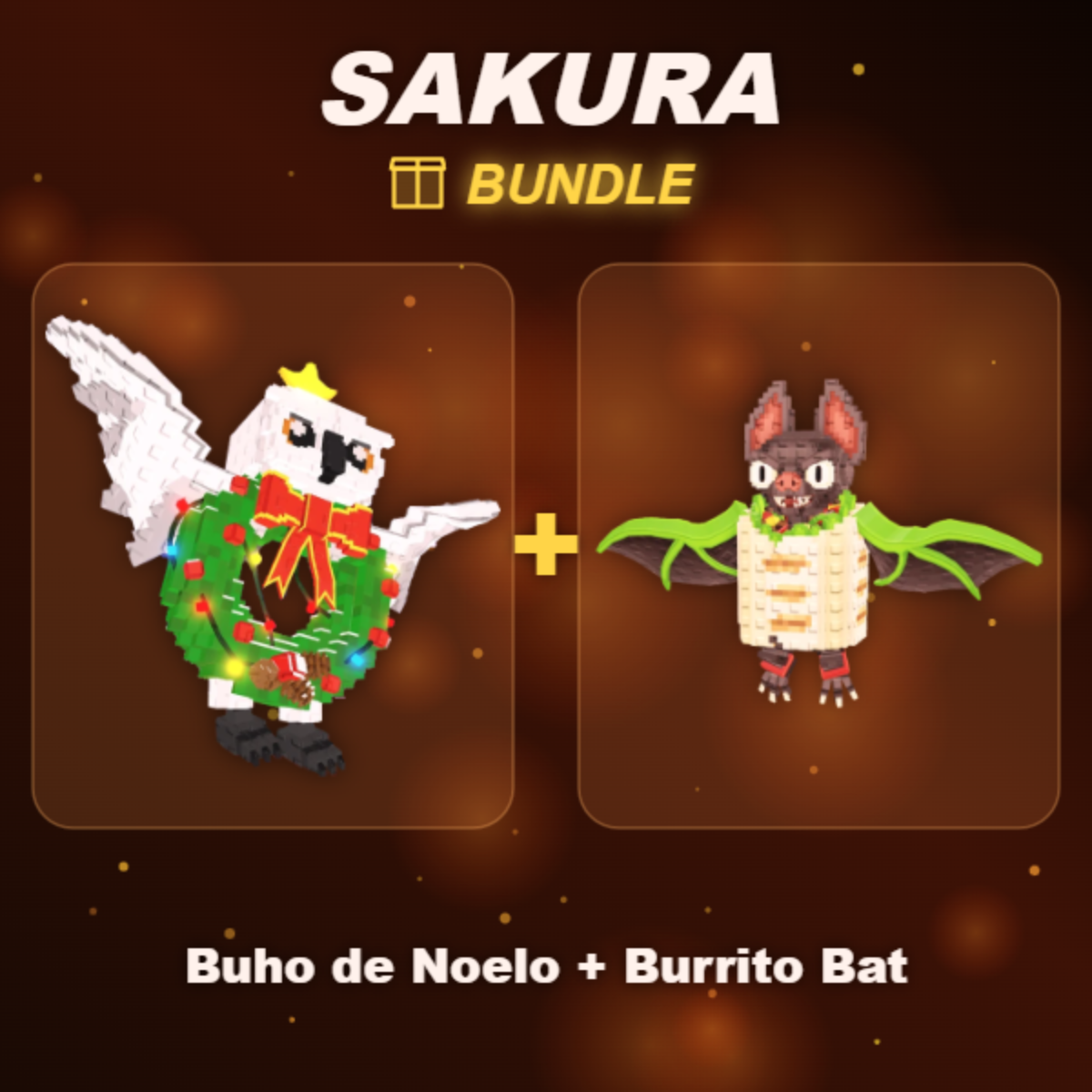 📦 BUNDLE ⭐ Buho de Noelo + Burrito Bat ⭐