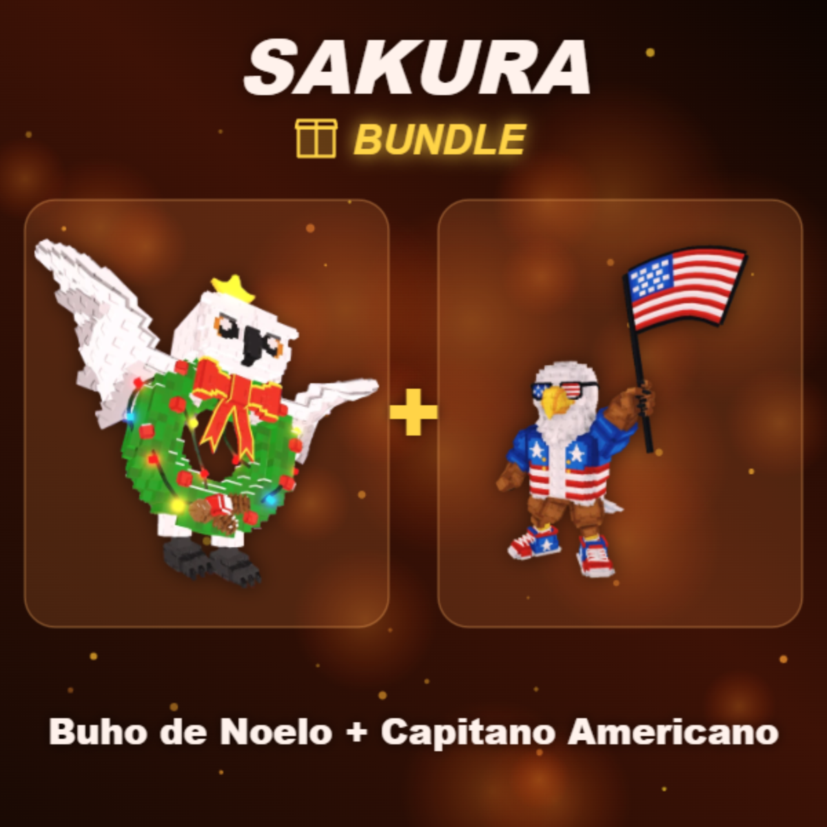 📦 BUNDLE ⭐ Buho de Noelo + Capitano Americano ⭐