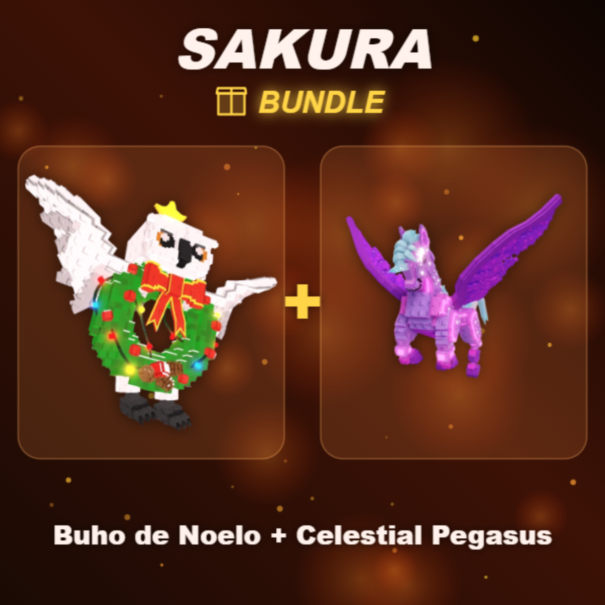 📦 BUNDLE ⭐ Buho de Noelo + Celestial Pegasus ⭐