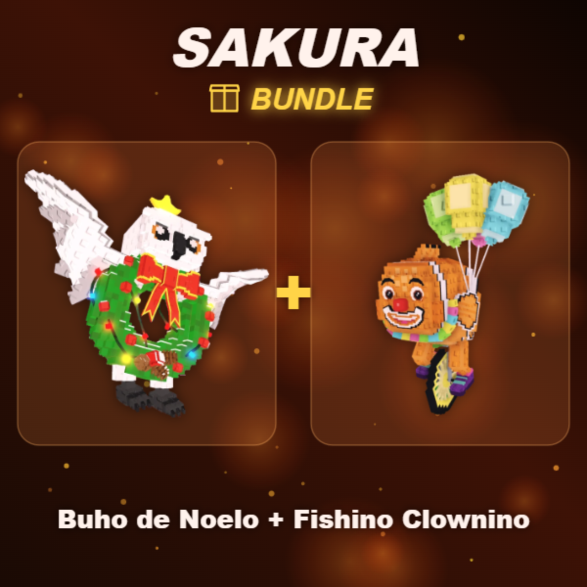 📦 BUNDLE ⭐ Buho de Noelo + Fishino Clownino ⭐