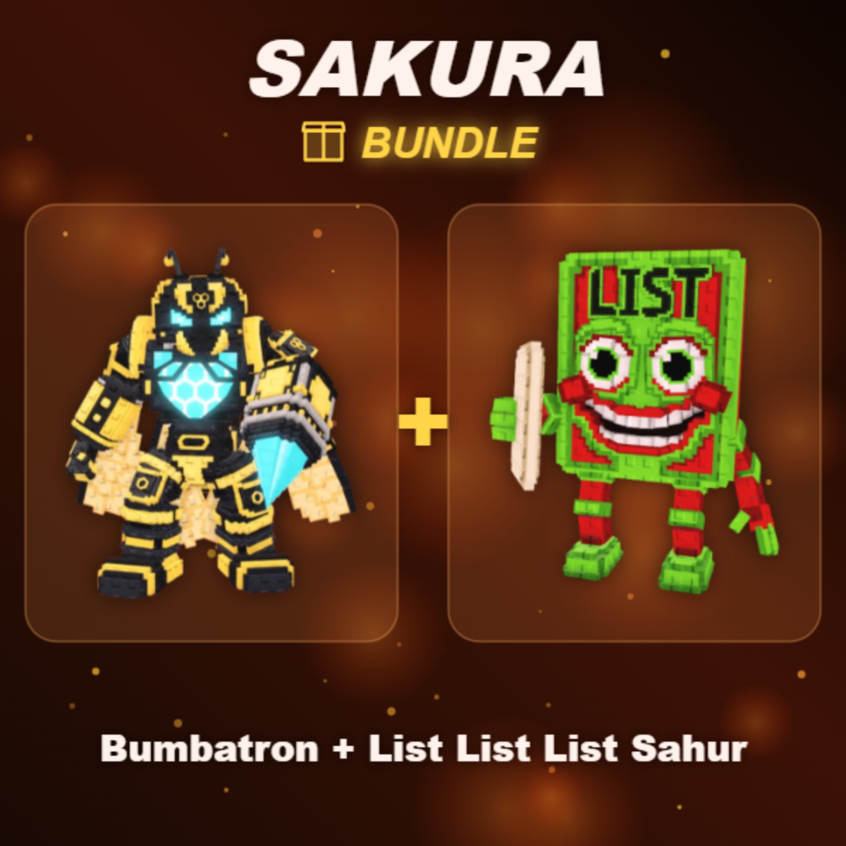 📦 BUNDLE ⭐ Bumbatron + List List List Sahur ⭐